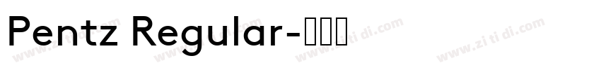 Pentz Regular字体转换